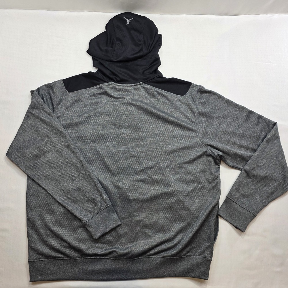 Nike Air Jordan Melo 10th Div 589124 New Full Zip Gray & Black Hoodie. Size 3X - Picture 3 of 14